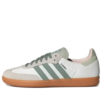 Adidas Samba „Cloud White Silver Green“